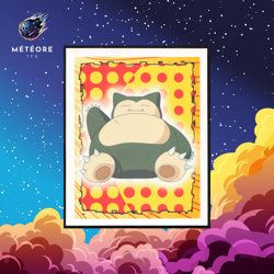 Carte Pokemon Ronflex / Snorlax 143 Sticker Merlin - Image 1