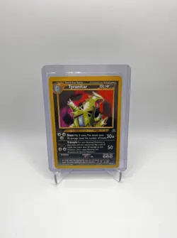 Pokemon TCG Tyranitar Neo Discovery 31 Regular Unlimited Rare Non Holo - Image 1