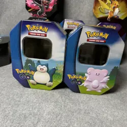 Pokemon TCG Empty Tins Lot of Of 13 Assorted Pikachu Zapdos Eeveelutions - Image 3