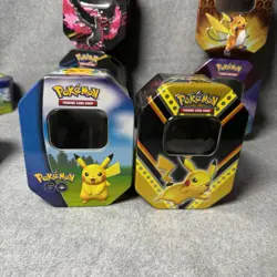 Pokemon TCG Empty Tins Lot of Of 13 Assorted Pikachu Zapdos Eeveelutions - Image 4