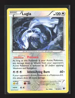 Pokemon XY - Fates Collide #78/124 Reverse Holo Lugia - Image 1