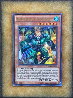 Yugioh Dinomight Knight, the True Dracofighter MACR-EN022 Ultra Rare LP - Image 1