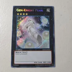 Yugioh Gem-Knight Pearl HA06-EN050 Secret Rare 1st Ed LP - Image 1