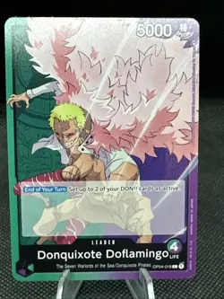 One Piece: Kingdoms of Intrigue Donquixote Doflamingo OP04-019 (L) Eng Leader - Image 1
