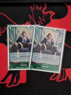 x2 Shanks Foil OP14-027 The Azure Sea's Seven One Piece NM - Image 1