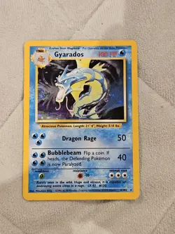 Gyarados 6/102 Pokemon Card TCG Base Set Unlimited Holo Rare - Image 1