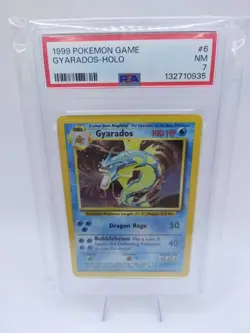 Pokemon PSA 7 Gyarados Holo | 6/102 | Base Set 1999 Game Near Mint Card TCG Rare - Image 1