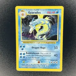 🔥 Gyarados 6/102 🔥 Original Holo Rare Base Set Pokemon Card 1999 WOTC TCG - Image 2