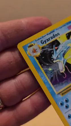 Pokemon TCG Gyarados 6/102 Holo Rare Card LP Base Set WOTC Unlimited - Image 2