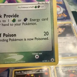 Dark Celebi 4/101 Hidden Legends Holo Rare Pokemon TCG Card - MP - Image 3