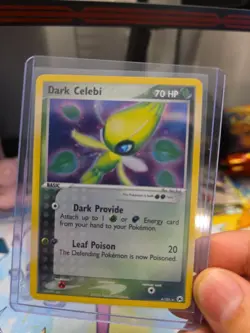 Pokemon TCG Dark Celebi Reverse Holo Rare Card #4/101 Hidden Legends Series LP++ - Image 1