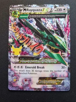 Pokemon Mega M Rayquaza EX Card Celebrations Series 76/108 - Image 1