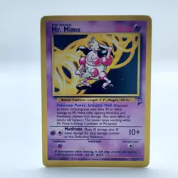 Pokemon TCG Karte - Mr. Mime 27/130 - Base Set 2 - EXC - Image 1