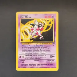 Pokemon TCG Karte - Mr. Mime 27/130 - Base Set 2 - EXC - Image 2