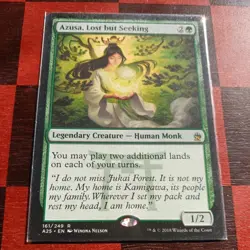 Mtg Azusa, Lost but Seeking NM Masters 25 Magic Card Rare - Image 1