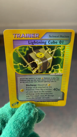 Lightning Cube 01 127/147 Reverse Holo Pokemon Aquapolis MP English Card WOTC - Image 2