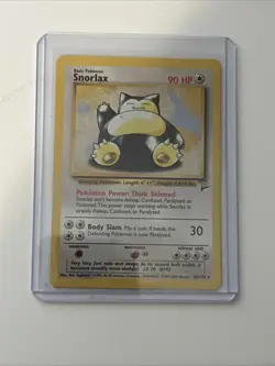 Pokemon TCG Snorlax Card 30/130 Base Set 2 Vintage Non-Holo Rare - Image 1