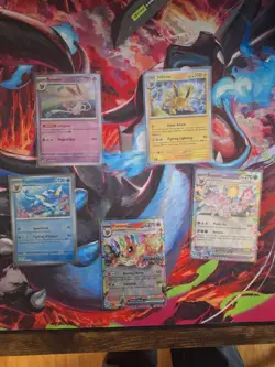 Eevee evolution pokemon cards - All NM includes an EX and a promo - Image 1