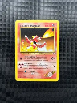 Pokemon Card Gym Heroes Blaine's Magmar 37/132 WOTC NM! - Image 1