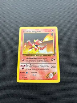 Pokemon Card Gym Heroes Blaine's Magmar 37/132 WOTC NM! - Image 2