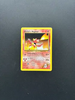 Pokemon Card Gym Heroes Blaine's Magmar 37/132 WOTC NM! - Image 3