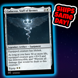 Caduceus Staff Of Hermes - Custom Art Magic: The Gathering Playtest Card - Image 1