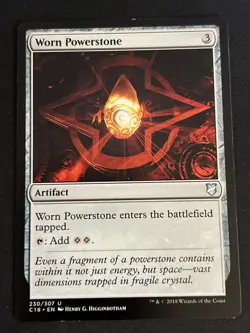 1x Worn Powerstone (230) Commander 2018LP MTG Magic the Gathering x1 MKE - Image 1