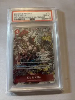 ONE PIECE TCG KID & KILLER EB01-003 Offline Regional FINALIST CARD 2025 Vol.2 - Image 1