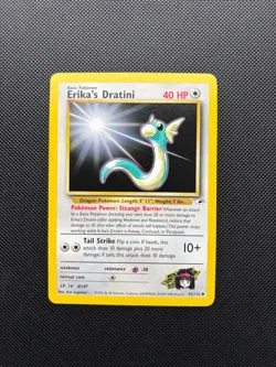 Pokemon Card Gym Heroes Erika's Dratini 42/132 WOTC NM! - Image 1