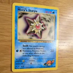 MISTY'S STARYU 90/132 POKEMON CARD (GYM HEROES SET) - Image 3