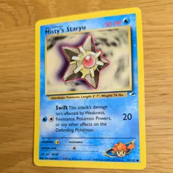 MISTY'S STARYU 90/132 POKEMON CARD (GYM HEROES SET) - Image 4