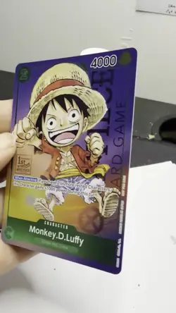 Monkey D. Luffy P-037 One Piece Promo Card TCG 1st Anniversary Stamped Foil NM - Image 2
