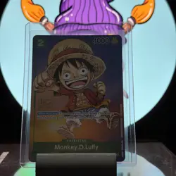 Monkey D. Luffy P-037 One Piece Promo Card TCG 1st Anniversary Stamped Foil NM - Image 5