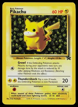 Pokemon Card - Pikachu Ivy 1 WOTC Black Star Promo - Image 1