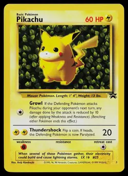 Pokemon Card - Pikachu Ivy 1 WOTC Black Star Promo - Image 1