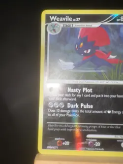 WEAVILE 40/130 Diamond and Pearl NM/LP - Reverse Holo Rare - Pokemon TCG Card - Image 5