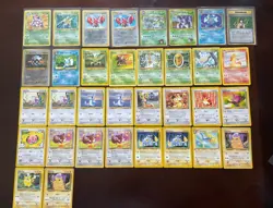 Pokemon Card Vintage Holo & Non-holo Lot Of 34 1st ED - Jnp - Eng From NM To HP - Image 1