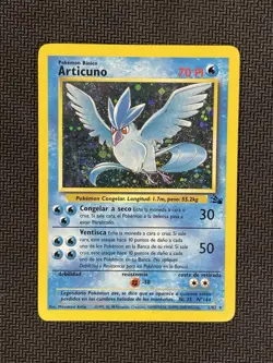 Pokemon TCG Articuno Fossil Holo Unlimited Rare Card 2/62 - Image 1