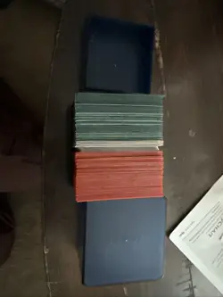 MTG Dark Blue Plastic Deck Box with Dice Tray And Cards Magic The Gathering - Image 5