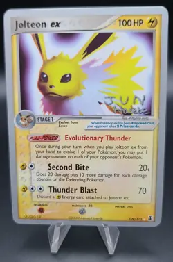 Pokemon TCG Card Jolteon EX 109 EX Delta Species World Championships 2007 VLP - Image 1
