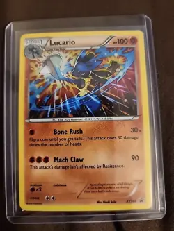 Lucario XY140 Holo Card XY140 Promos, Near Mint Condition - Image 1