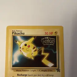 Pokemon Pikachu Promo Card #4 Wizards of the Coast the First Movie - Image 1