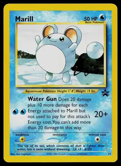 Pokemon Card - Marill #29 WoTC Black Star Promo - Image 1