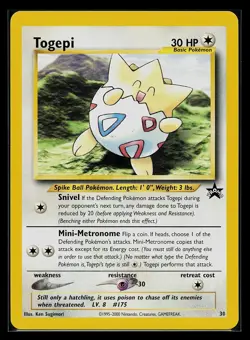 Pokemon Card - Togepi #30 WoTC Black Star Promo - Image 1