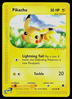 Pokemon Card - Pikachu Expedition 124/165 Common - Image 1