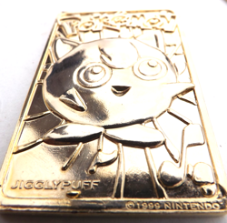 Vtg. 1999 Pokemon JIGGLYPUFF 23k Gold-Plated Card Nintendo Authentic Burger King - Image 1