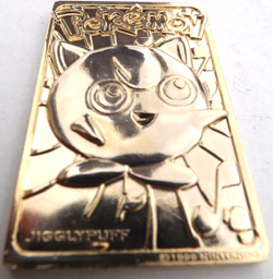 Vtg. 1999 Pokemon JIGGLYPUFF 23k Gold-Plated Card Nintendo Authentic Burger King - Image 3