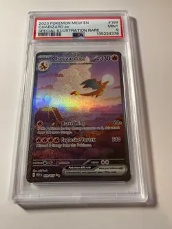 Pokemon TCG Charizard EX 199/165 SV Scarlet & Violet 151 Card PSA 9 Mint - Image 2