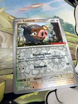 Pokemon SV Scarlet Violet Lechonk Stamped GameStop Promo Card - 154/198 - Image 3