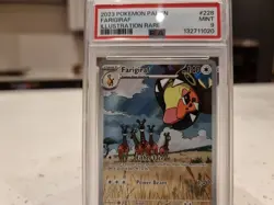 Farigiraf Scarlet Violet Paldea Evolved Illustration Rare Pokemon Card 228/193 - Image 3